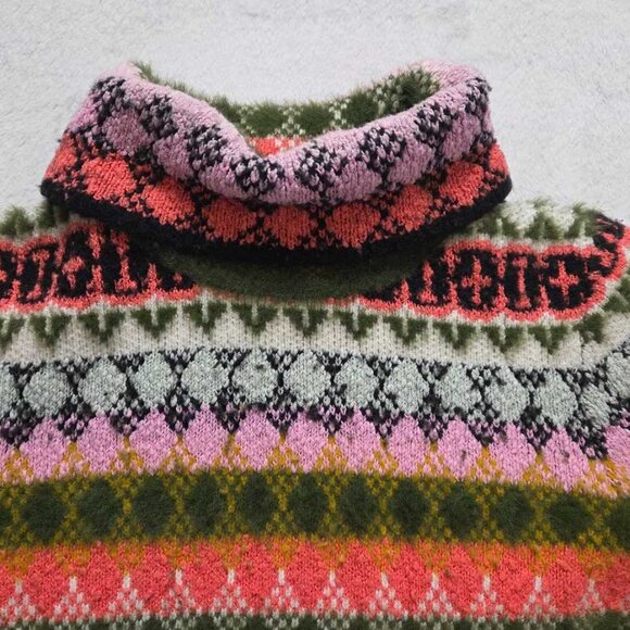 XXS Maeve by Anthropologie Carol multicolor stripe turtleneck sweater - Picture 3 of 11
